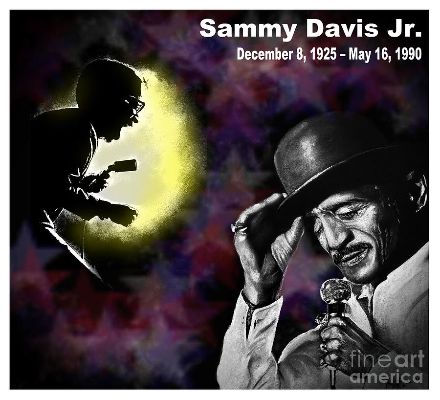 Sammy Davis Jr Digital Art - A Tribute to Sammy Davis Jr #2 by Jim Fitzpatrick