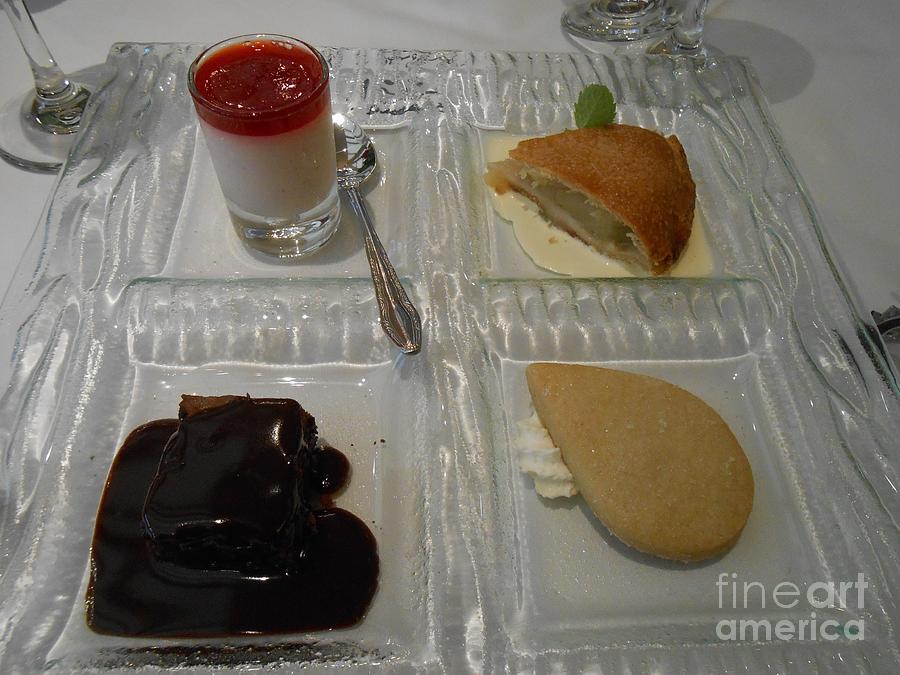 A Trio of Deserts with Shortbread Photograph by Joan-Violet Stretch