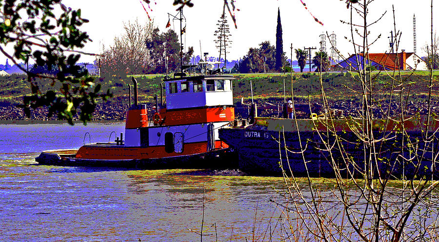 A Tug on Steamboat Slough Photograph by Joseph Coulombe