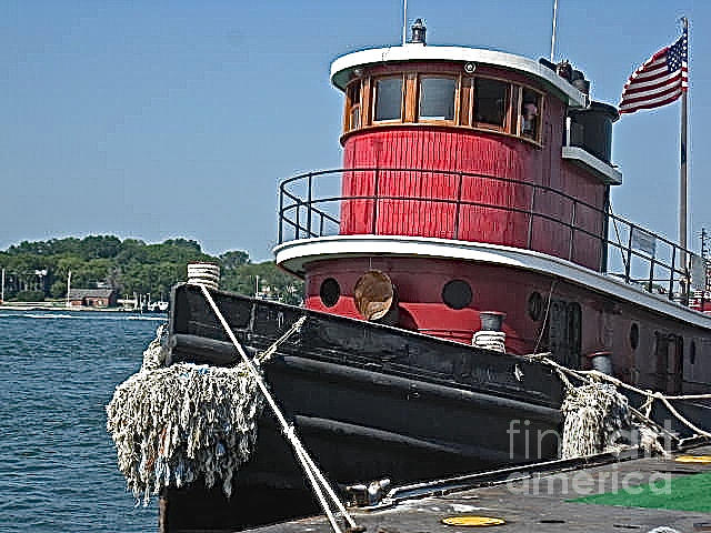Boat Photograph - A Tugboat in Brooklyn by Christy Gendalia