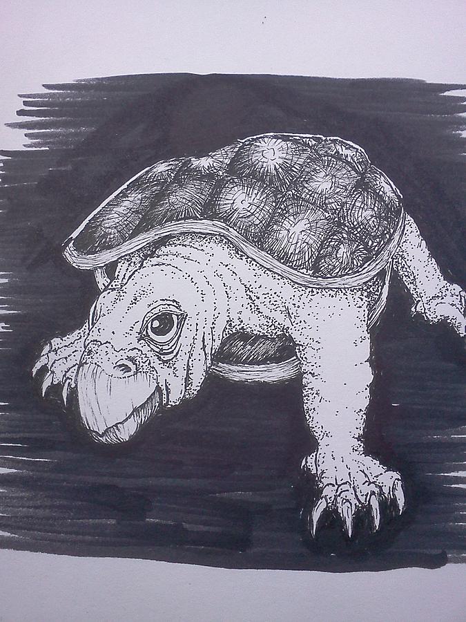 A Turtle Named Puppy Painting