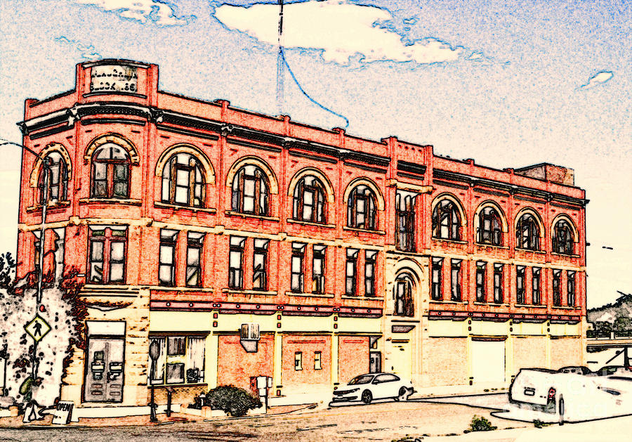 A Typical Day in Pueblo in Colored Pencil Photograph by Kelly Awad