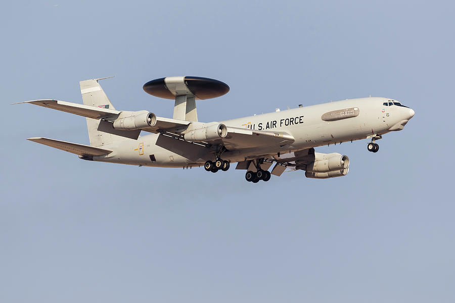 Transportation Photograph - A U.s. Air Force E-3g Sentry by Rob Edgcumbe