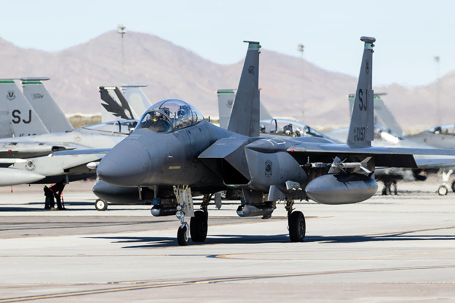 A U.s. Air Force F-15e Strike Eagle Photograph by Rob Edgcumbe - Fine ...