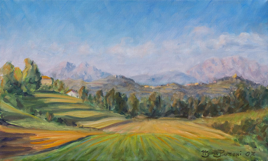 A valley in Brianza Painting by Marco Busoni