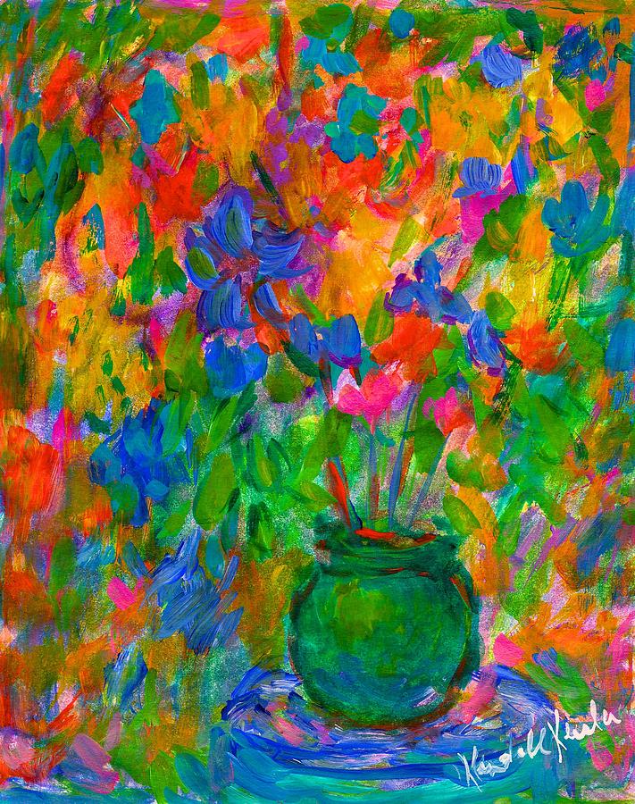 Flower Painting - A Vase of Color by Kendall Kessler