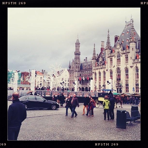 Hipstamatic Photograph - A Very Buzzy Bruges In Belgium by Drew Gibson