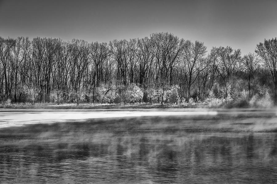 A Very Cold Morning On The Wisconsin River Photograph by Thomas Young