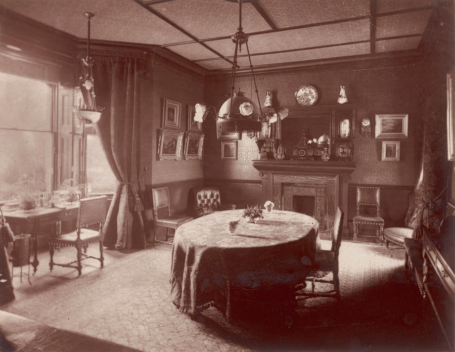 great dark victorian dining room
