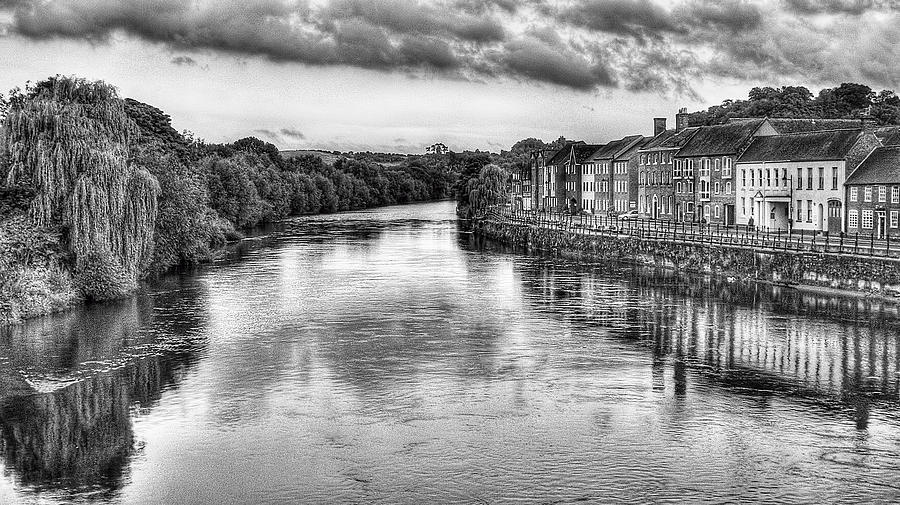 A View from Bewdley Bridge in Black and White Photograph by Keith ...