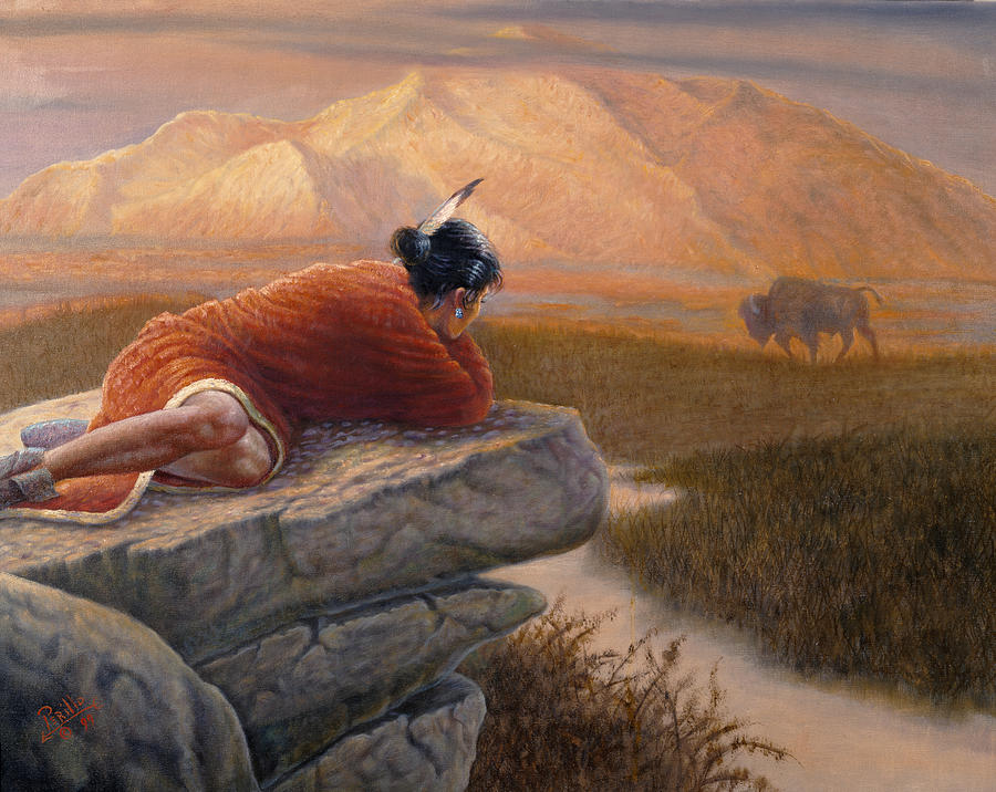 Buffalo Painting - A View from the Big Rock by Gregory Perillo