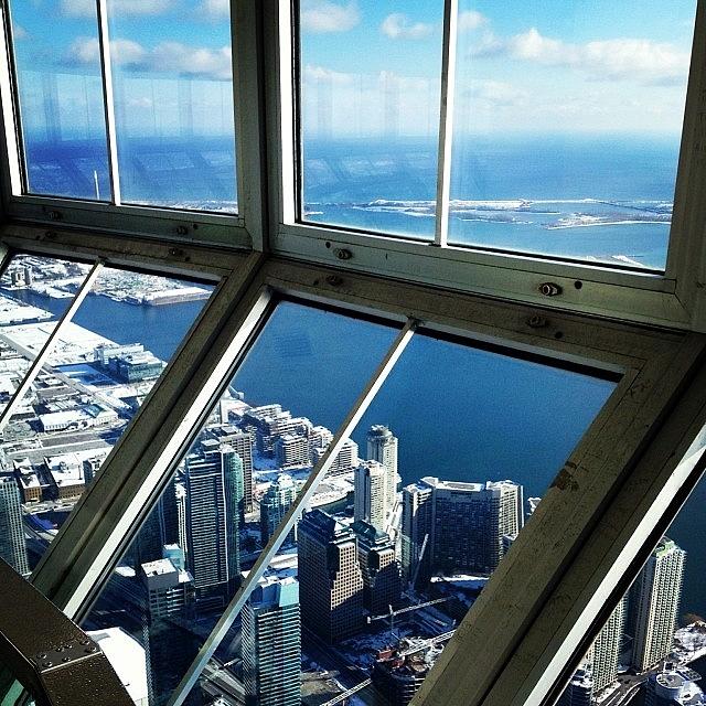 Architecture Photograph - A View From The Top Of The Cn Tower by Blogatrixx  