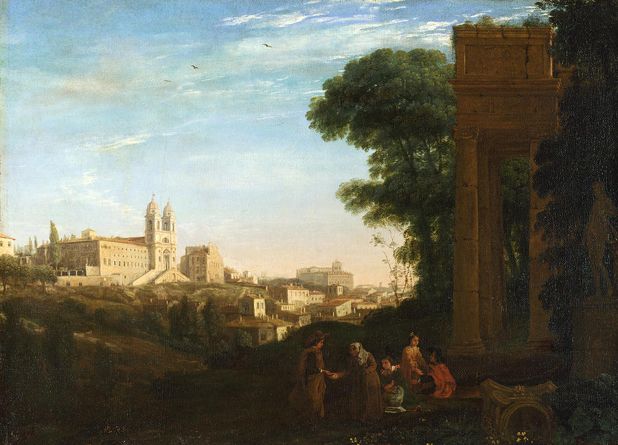 A View in Rome Painting by Claude Lorrain