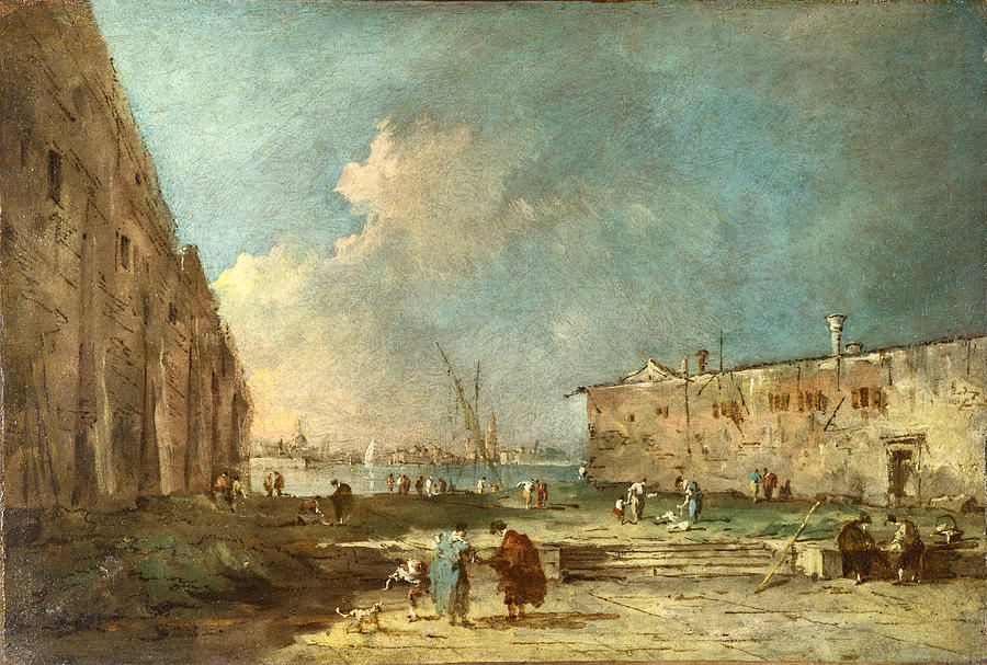 A View near Venice Painting by Francesco Guardi