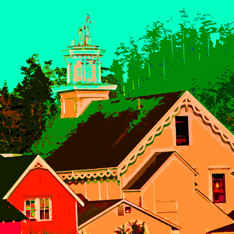 A View of a Church in Mendocino Photograph by Joseph Coulombe