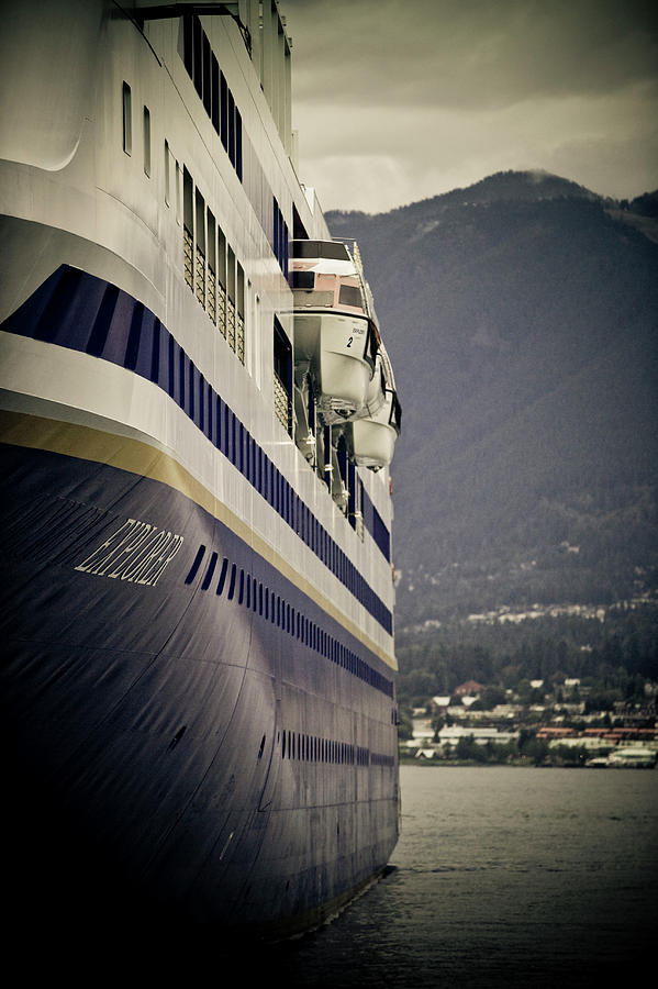 A View Of A Cruise Ship Anchored Photograph by Jonathan Kingston A View Of A Cruise Ship Anchored Photograph by Jonathan Kingston