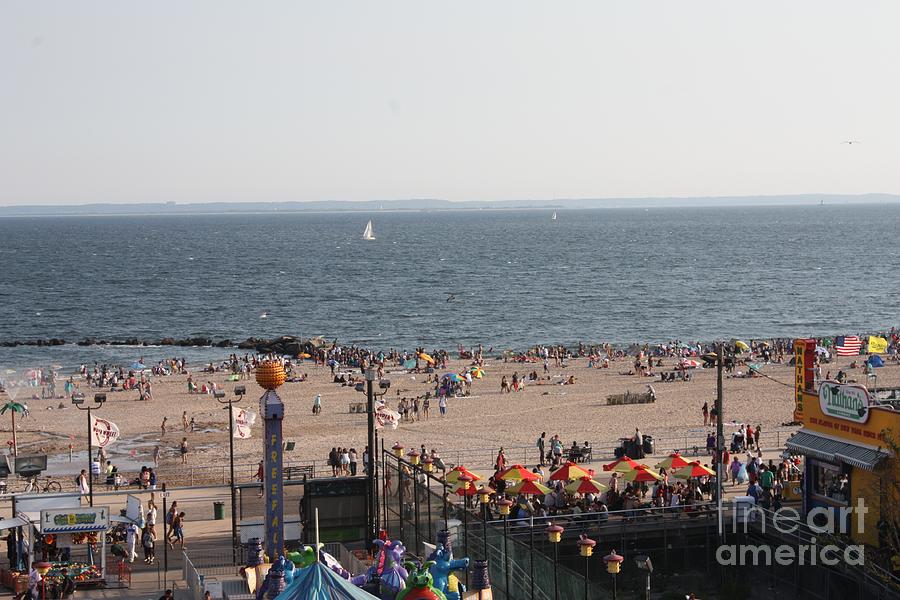 A View of Coney Island From The Wonder Wheel Photograph by John Telfer