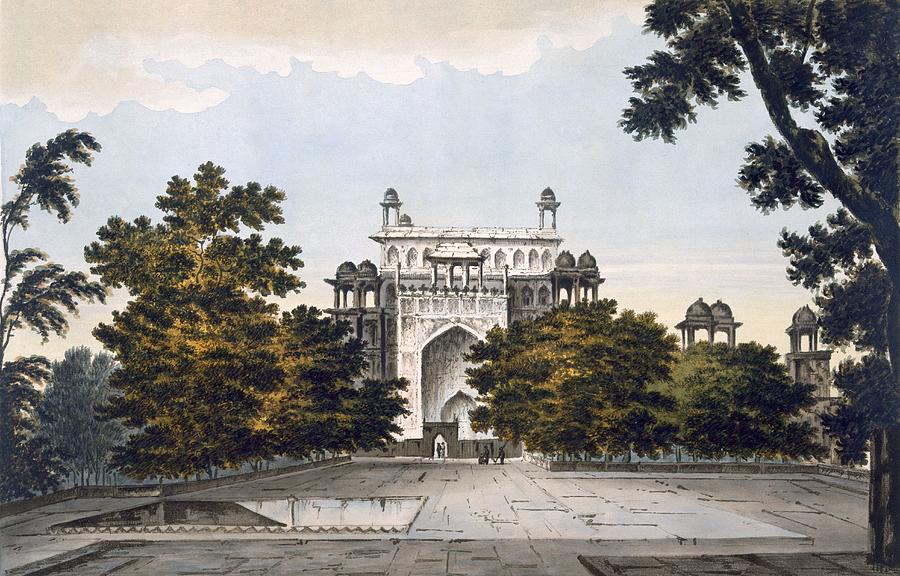 A View Of Part Of The Tomb Drawing by William Hodges