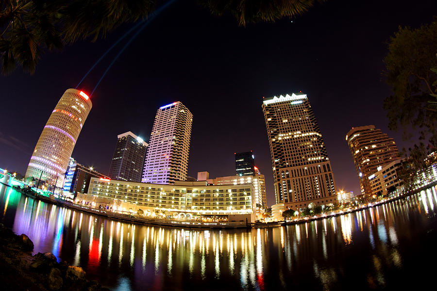 A View of Tampa and the Hillsborough River Photograph by Daniel Woodrum