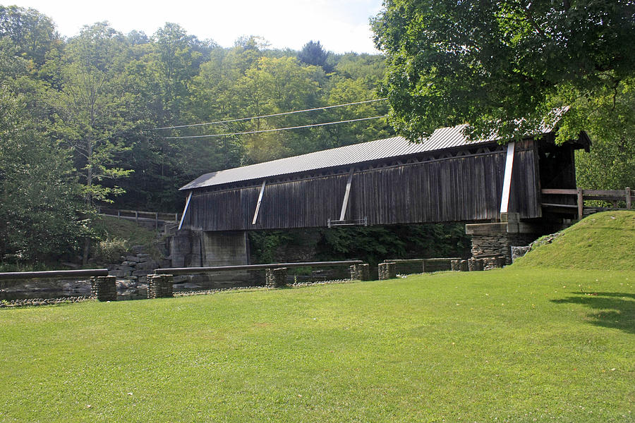 Covered Bridge Photograph - A view of the Beaverkill Covered Bridge by James Connor