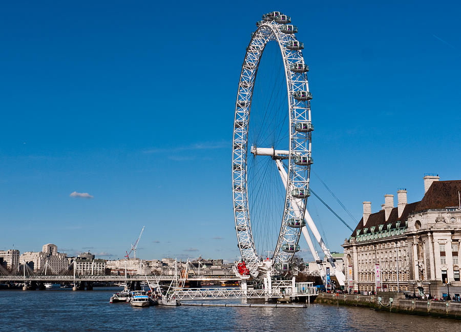 A view of the London Eye Photograph by Wendy Le Ber - Fine Art America