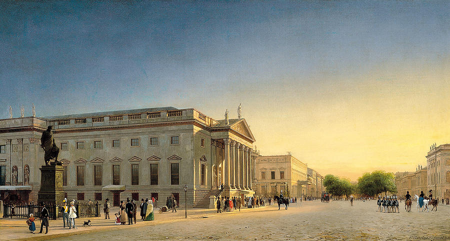 A View of the Opera and Unter den Linden. Berlin Painting by Eduard Gaertner