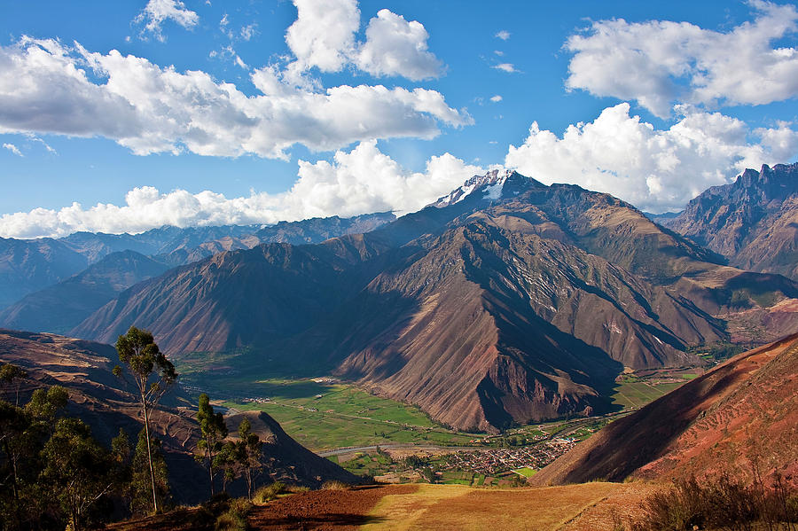 Nature Photograph - A View Of The Sacred Valley And Andes by Miva Stock
