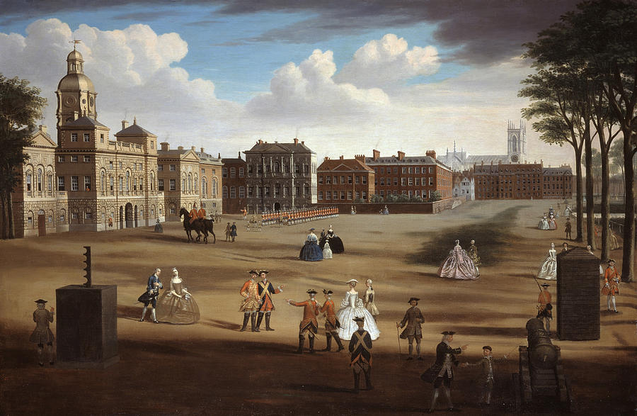 A View Of The West Front Of Horse Painting by Samuel Wale