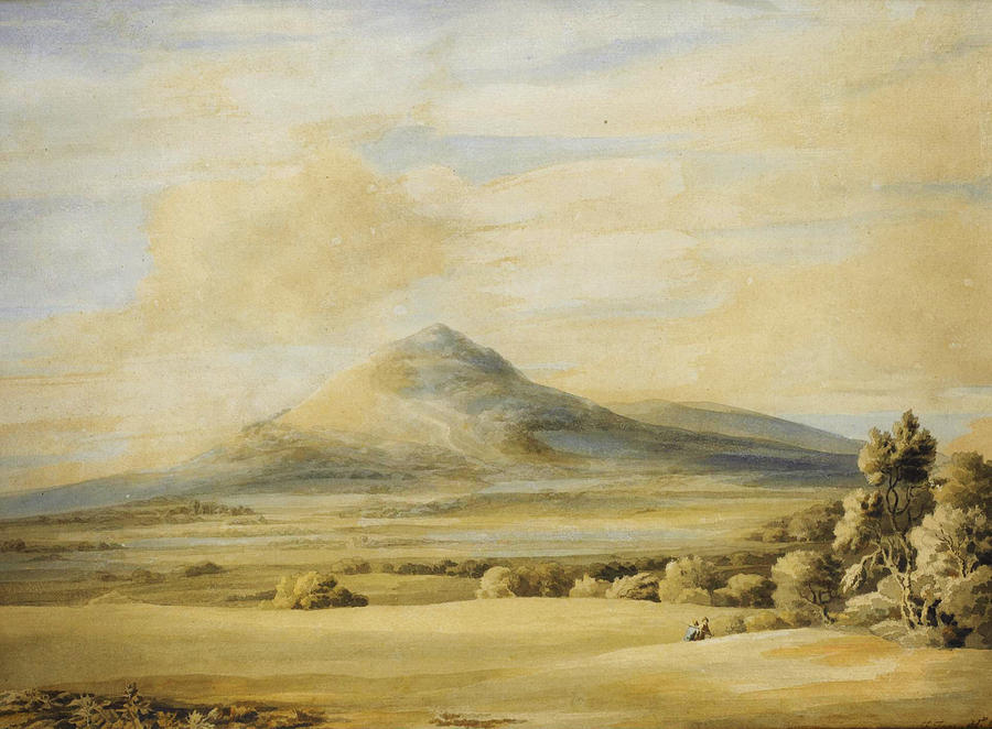 A View Of The Wrekin In Shropshire Going From Wenlock To Shrewsbury Painting by Celestial Images