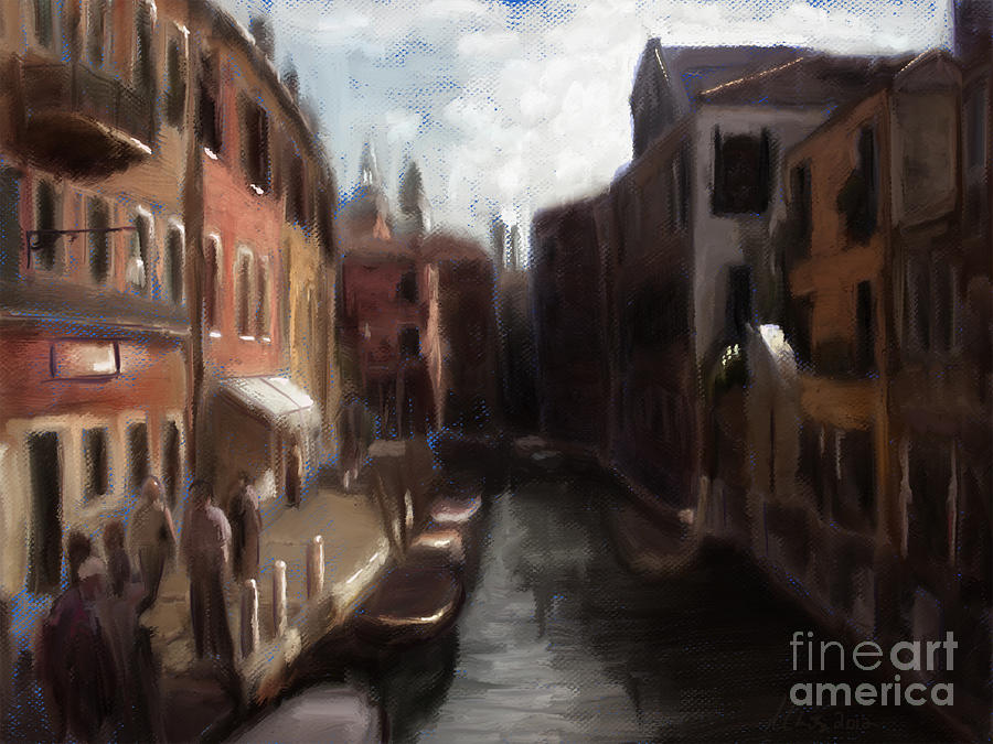 A View Of Venice Digital Art by Jon Munson II
