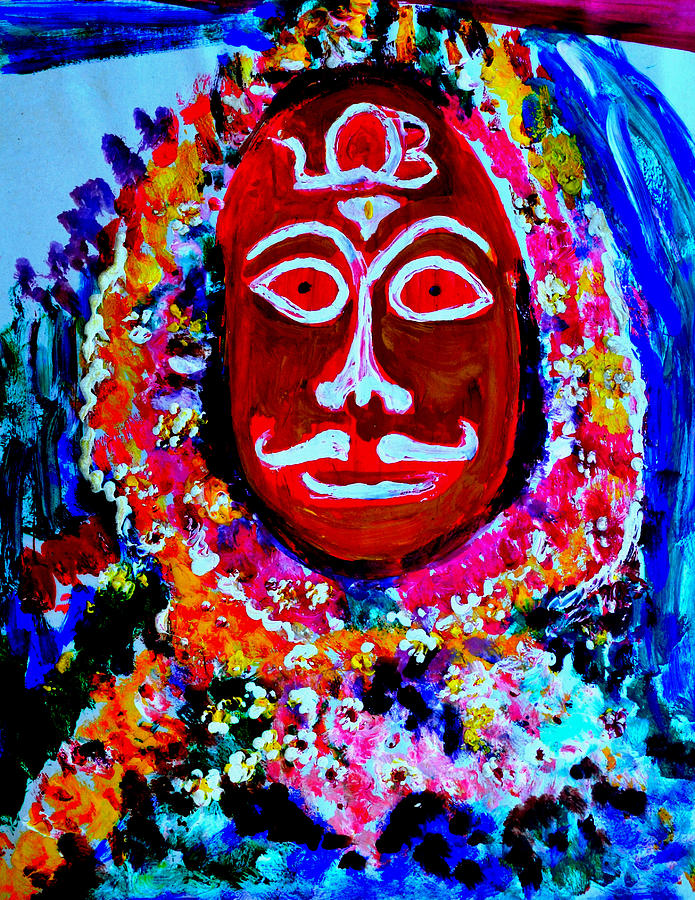 A Village Deity-2 Painting by Anand Swaroop Manchiraju