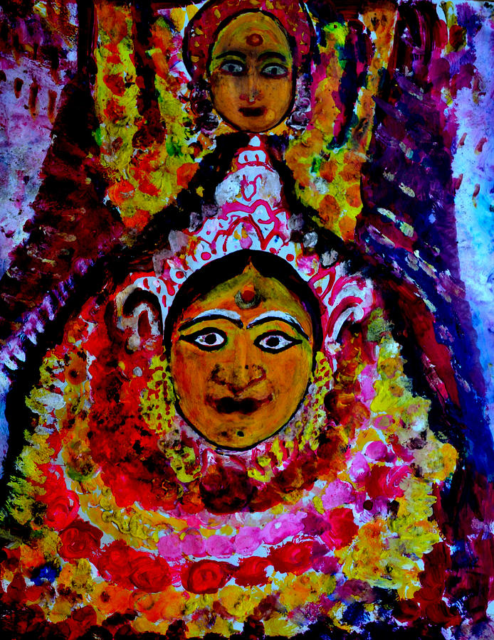A Village Deity-3 Painting by Anand Swaroop Manchiraju