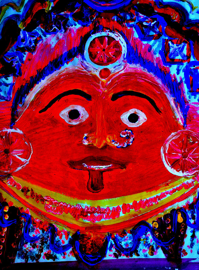 A Village Deity-5 Painting by Anand Swaroop Manchiraju