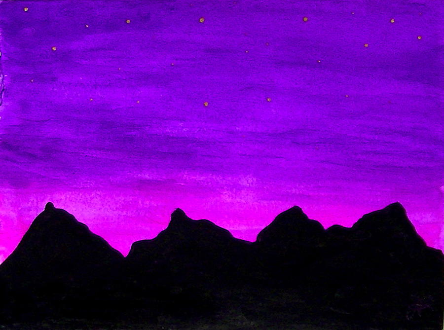 A Violet Dream Painting by Nieve Andrea