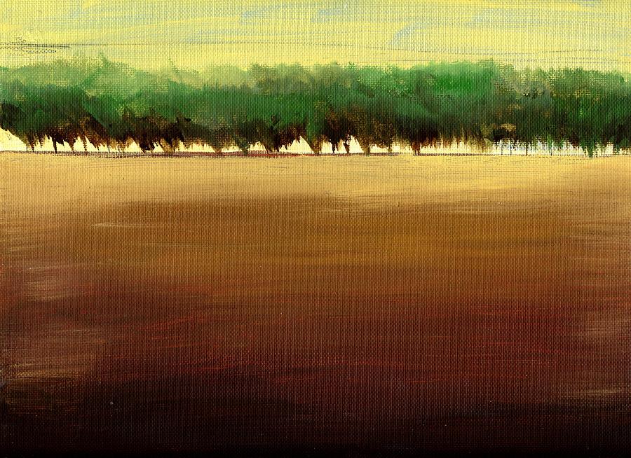 A Vista of Trees Art Print Painting by Barbara J Hart