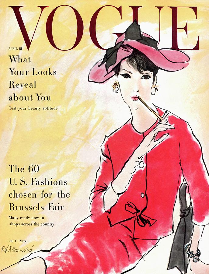 A Vogue Cover Illustration Of Isabella Albonico Photograph by Rene R. Bouche
