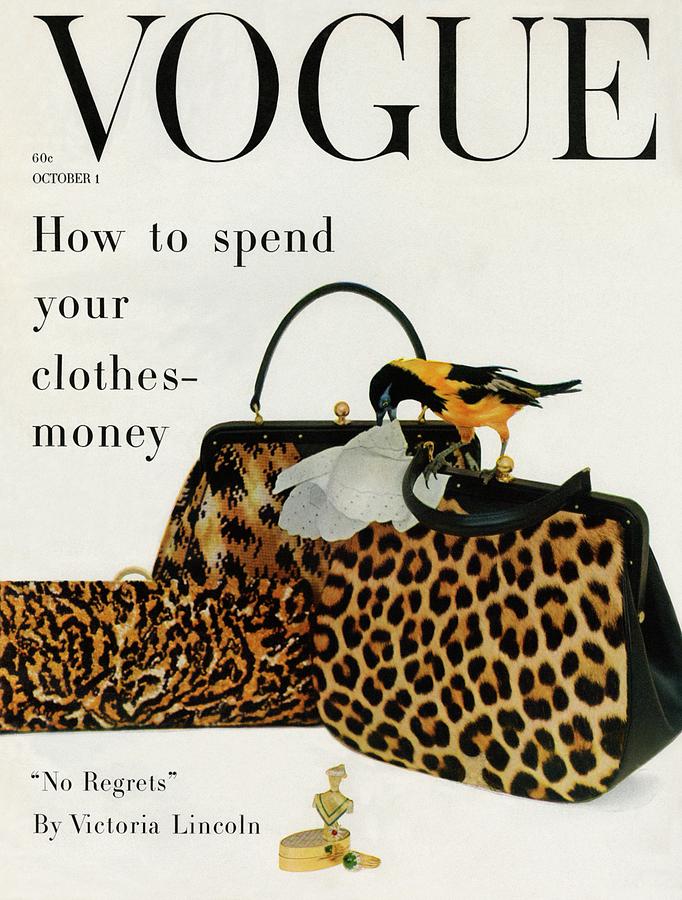 A Vogue Cover Of Nettie Rosenstein Handbags Photograph by Richard Rutledge