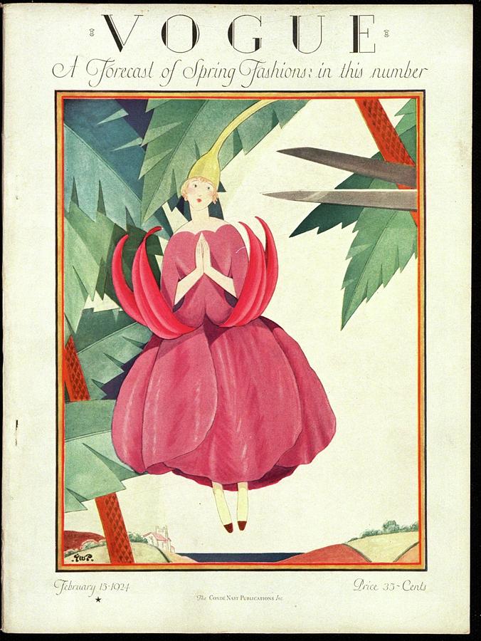 A Vogue Magazine Cover From 1924 Photograph by George Wolfe Plank