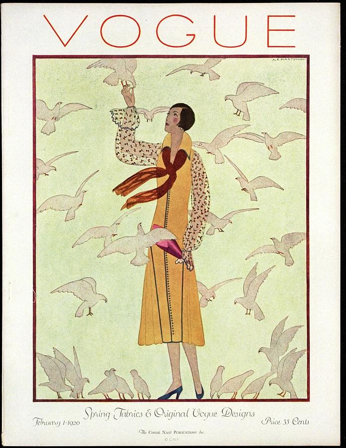 A Vogue Magazine Cover From 1926 Photograph by Andre E.  Marty