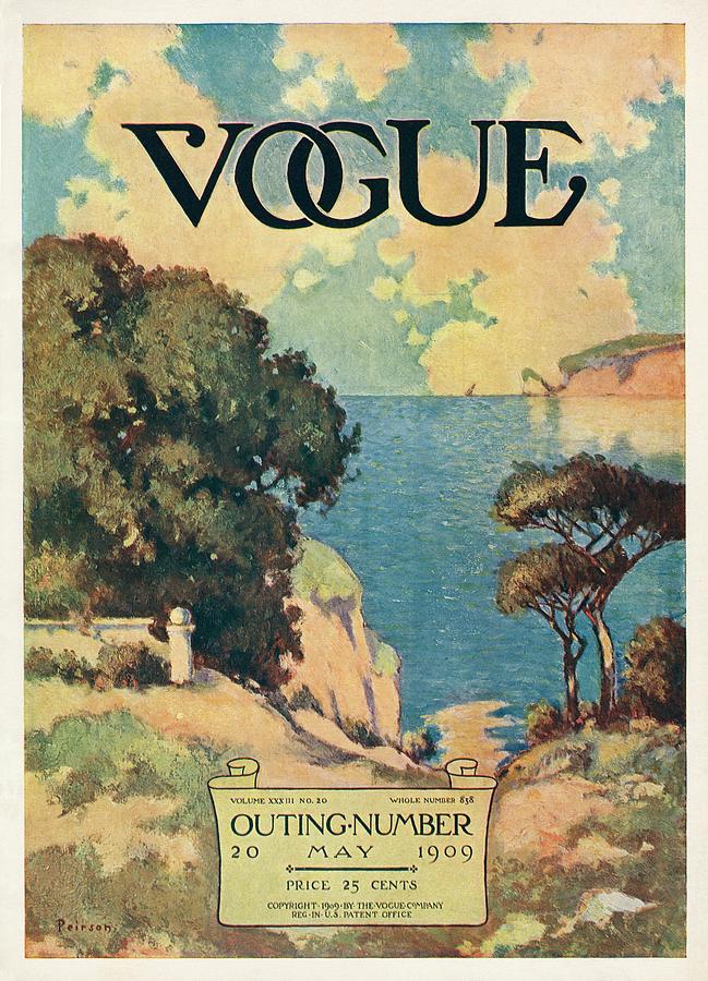 A Vogue Magazine Cover Of Trees Photograph by David Peirson