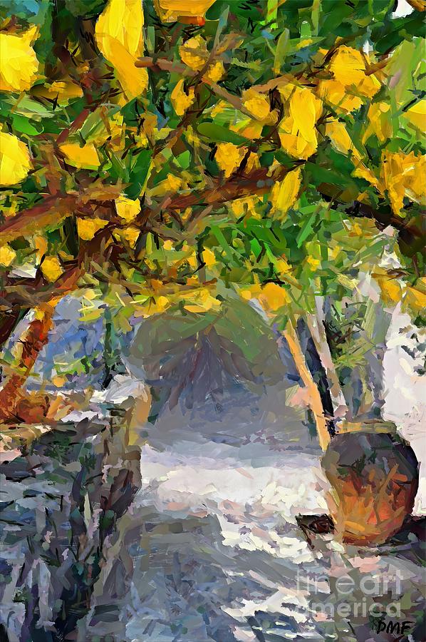 Landscape Painting - A Voult of lemons by Dragica  Micki Fortuna