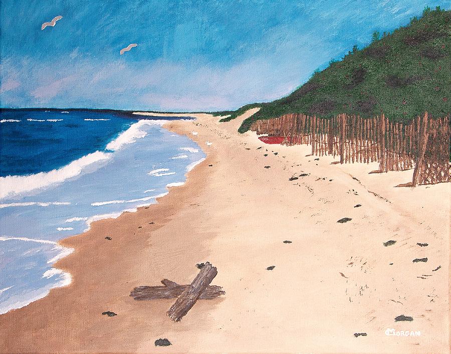 A Walk In Nantucket Painting by Cynthia Morgan