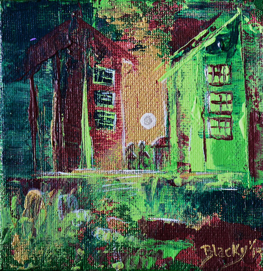 Abstract Painting - A Walk In The Neighborhood by Donna Blackhall