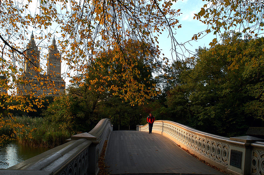 A Walk on the Bow Bridge Photograph by Yue Wang