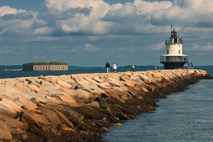 A Walk to Spring Point Light  Photograph by Paul Mangold