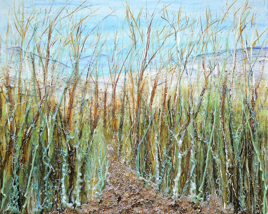 A walk to the Dunes Painting by Regina Valluzzi