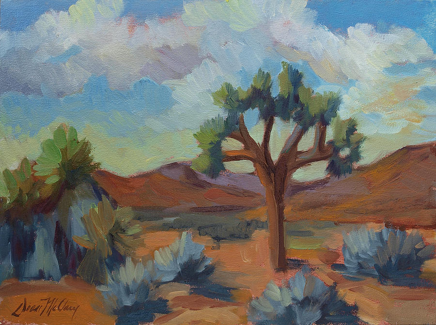 A Warm Morning at Joshua 1 Painting by Diane McClary