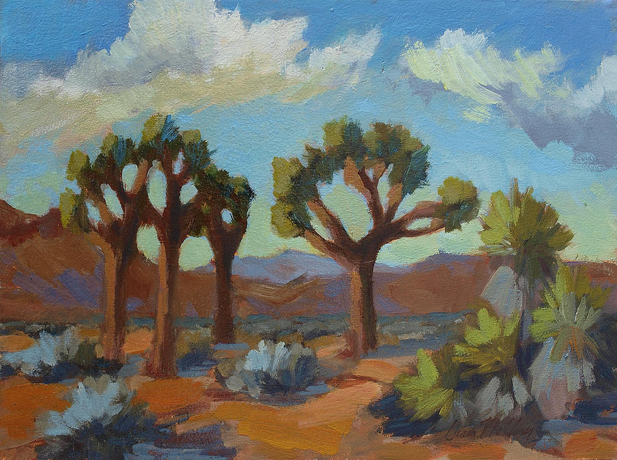 Mountain Painting - A Warm Morning at Joshua 2 by Diane McClary