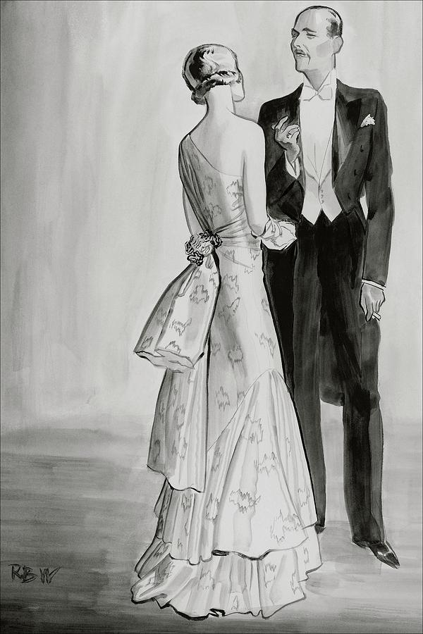 A Well-dressed Couple Digital Art by Rene Bouet-Willaumez