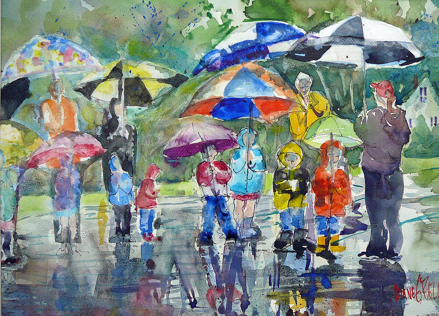 A Wet Morning Painting by Diane Bell